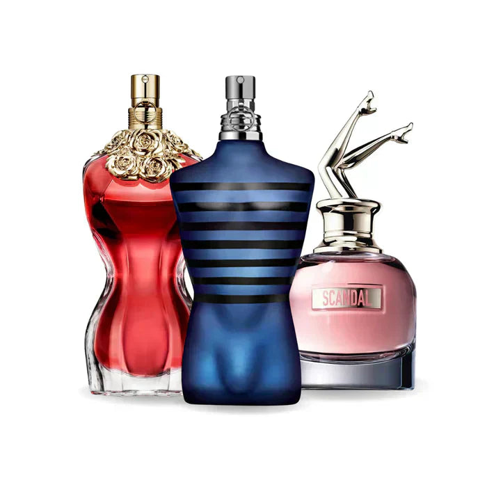 Pecho 3 Perfumes: LA BELLE, ULTRA MALE y Gaultier SCANDAL 100ml